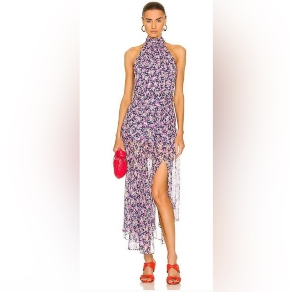 $698 VERONICA BEARD 100% SILK Bold Print Leia Dress in Cream Multi Size 8 NWT